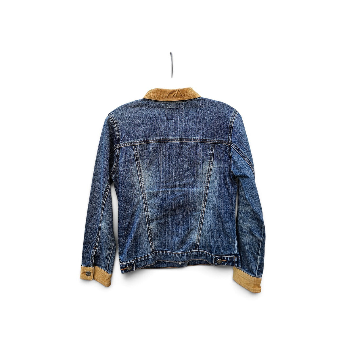 Y2k Spicy jeans blue denim corduroy collar pockets jacket