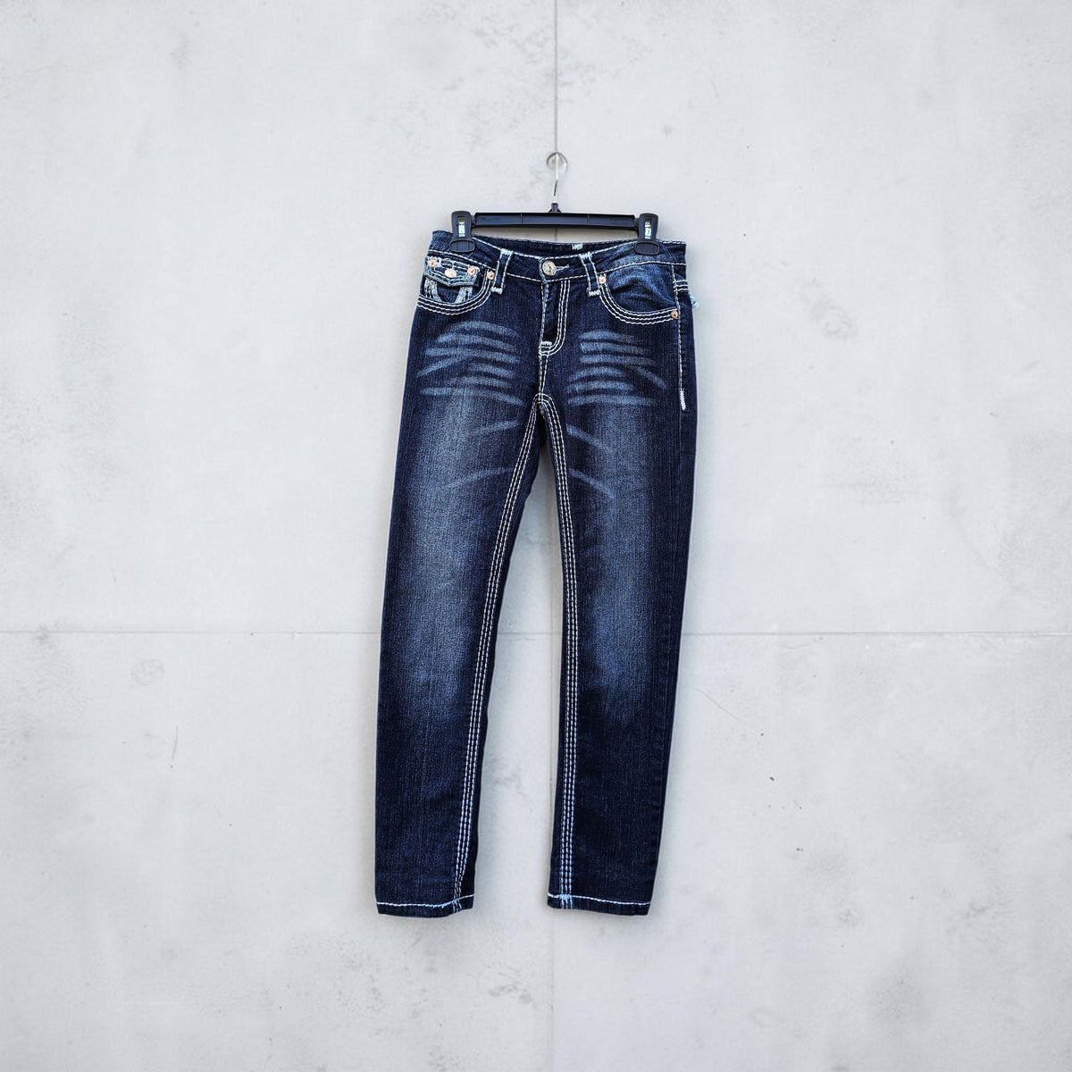 Womens Y2k True religion dark wash joey straight skinny denim pants