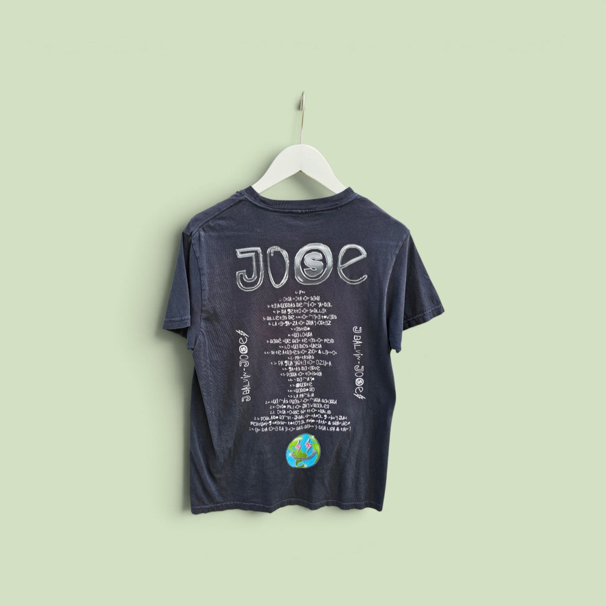 J Balvin x Jose Black Graphic Tour Tshirt