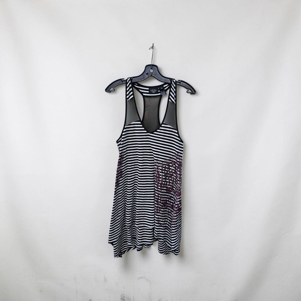 Womens Harley davidson striped racerback mesh dress