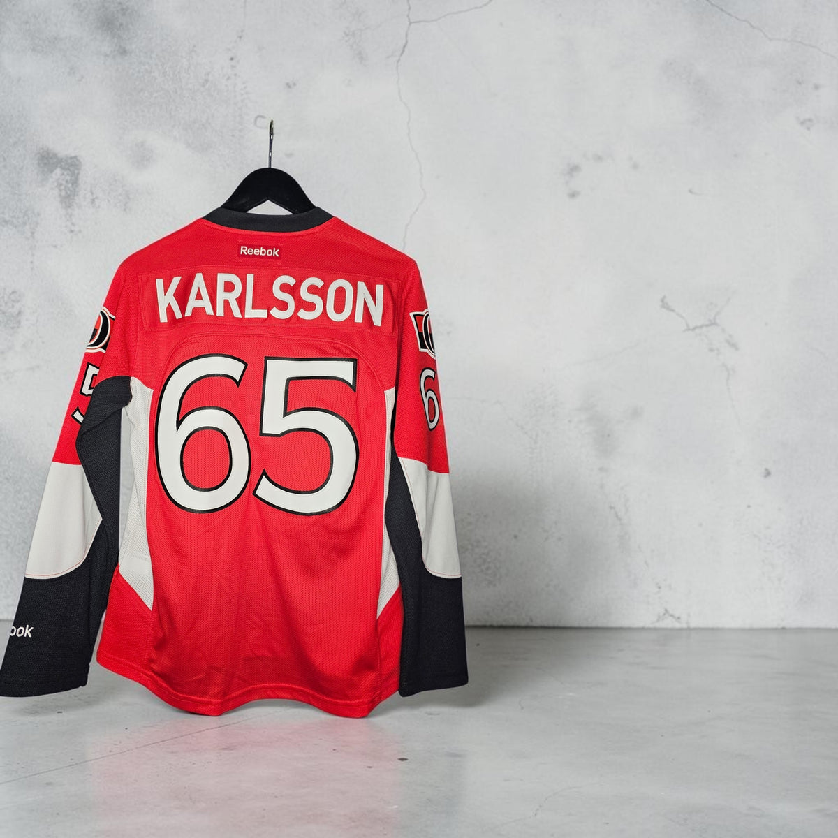 Womens Reebok NHL Ottawa Senators 15' Erik karlsson hockey jersey