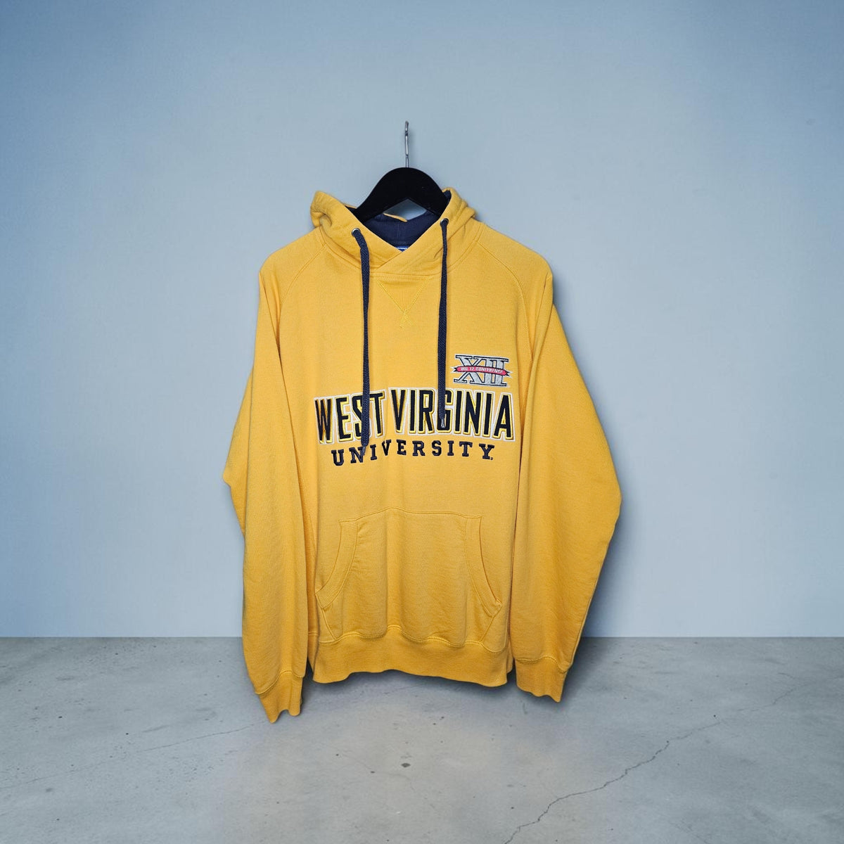 Champion West Virginia University mountaineers yellow gold pullover hoodie