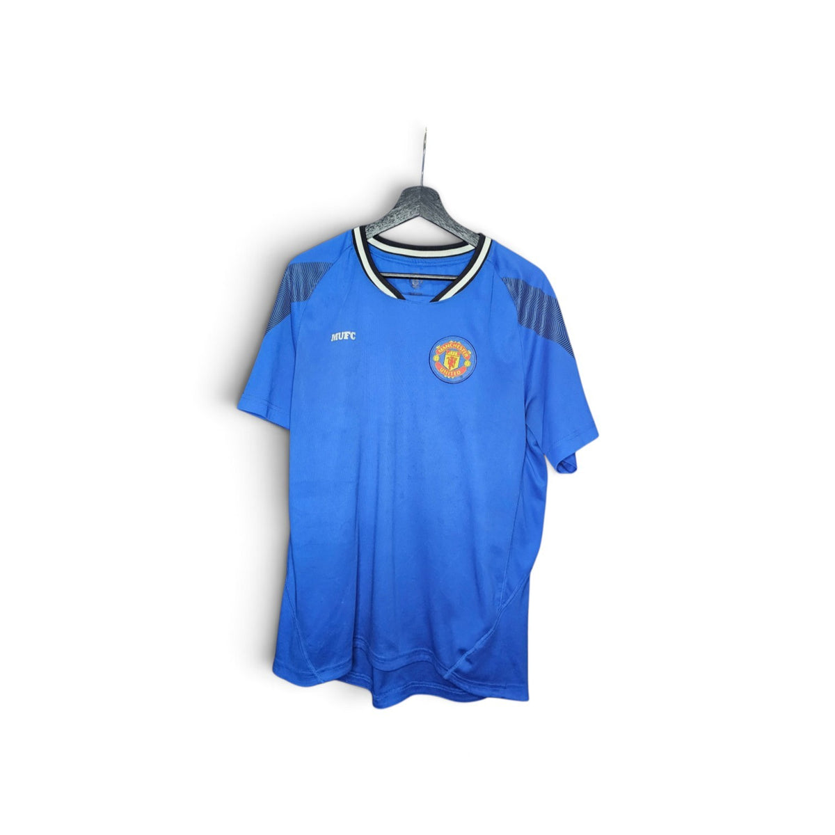 Manchester United modern blue soccer jersey