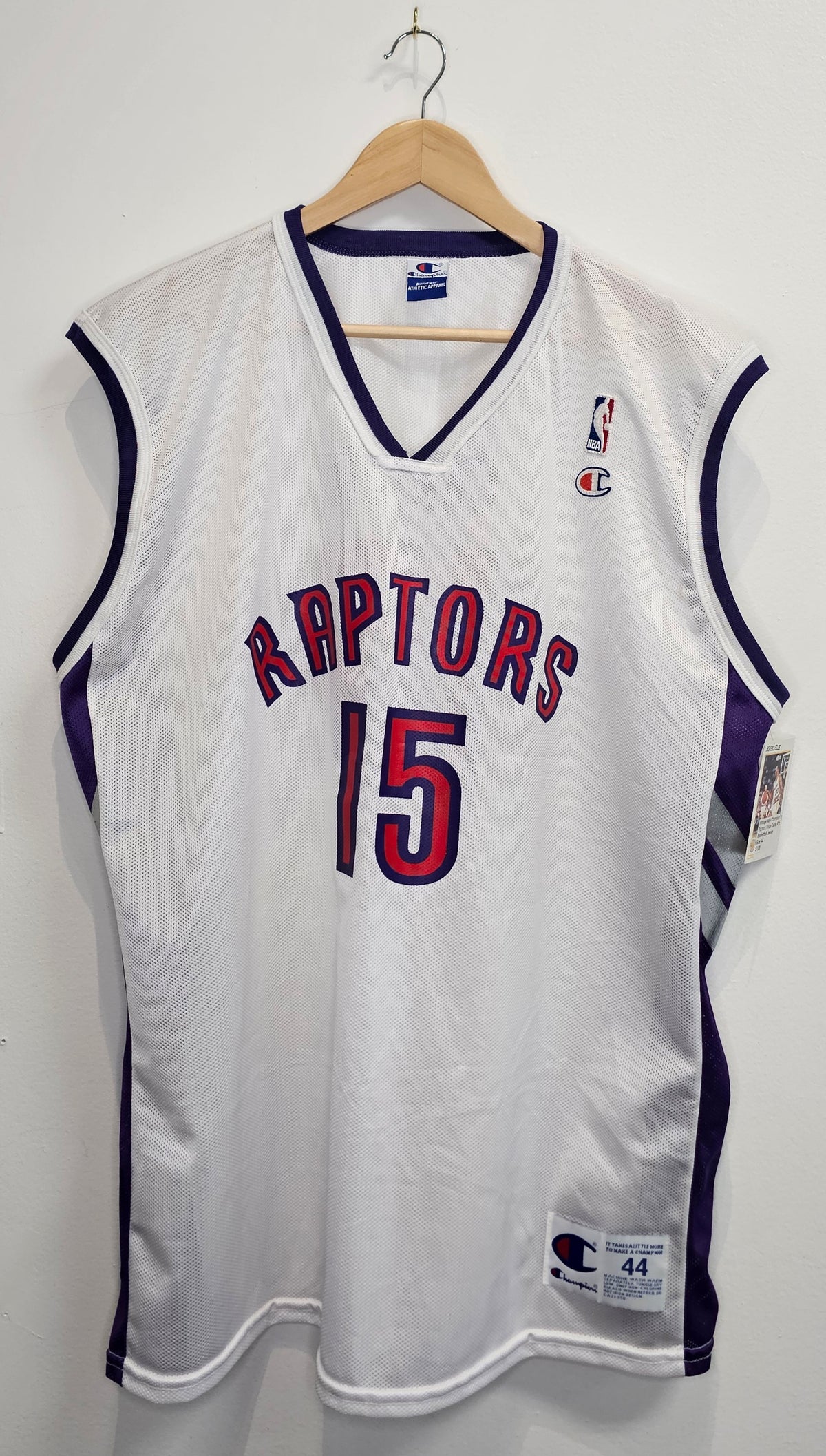 Vintage Champion NBA Toronto Raptors Vince Carter Basketball Jersey