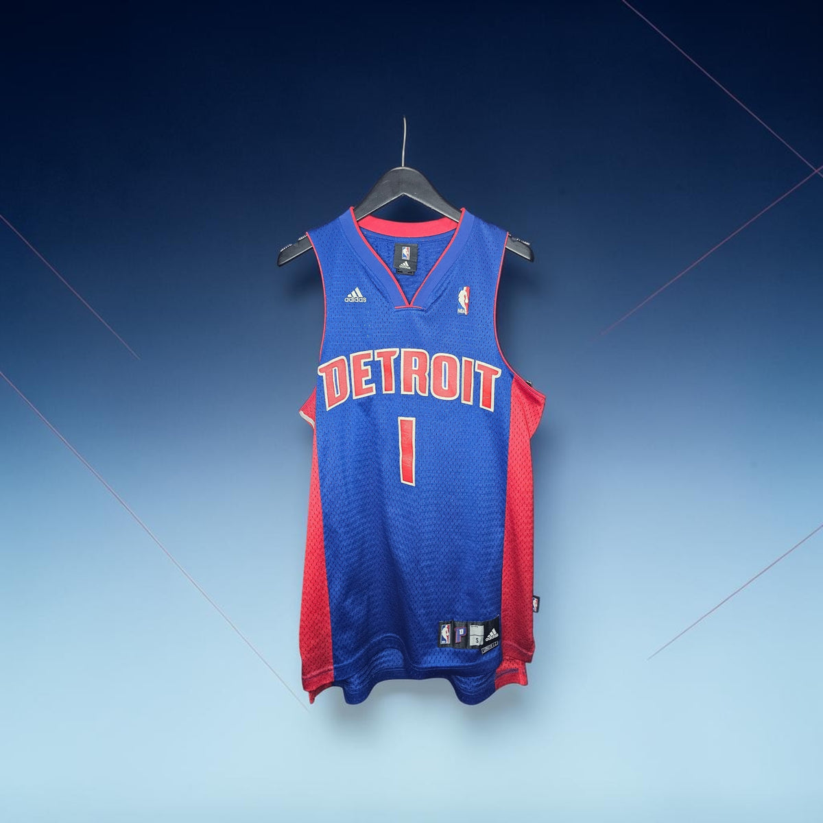Vintage Adidas NBA Detroit Pistons Chauncey Billups Basketball jersey
