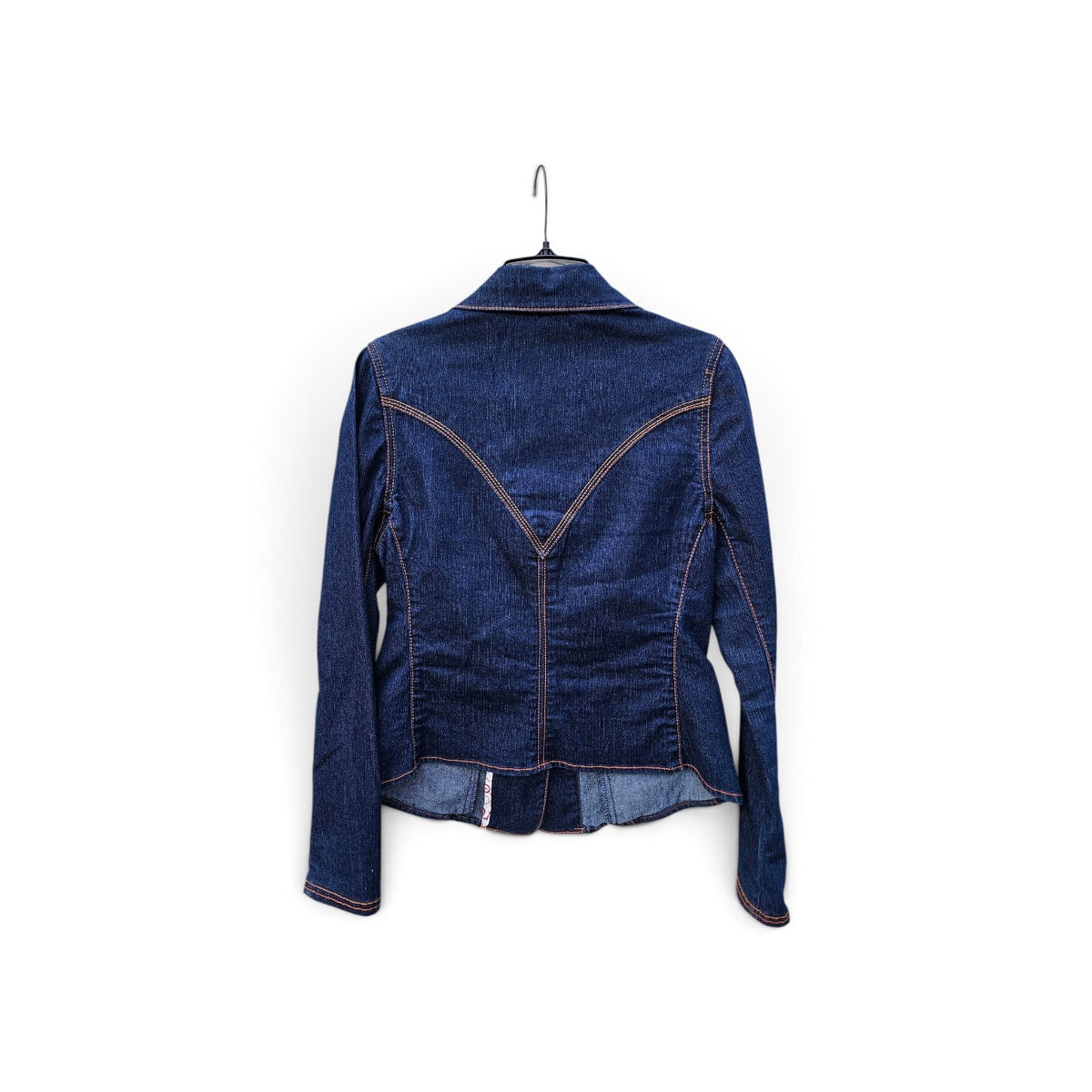 Y2k Ecko Red Tailored dark wash silver buttons denim jacket