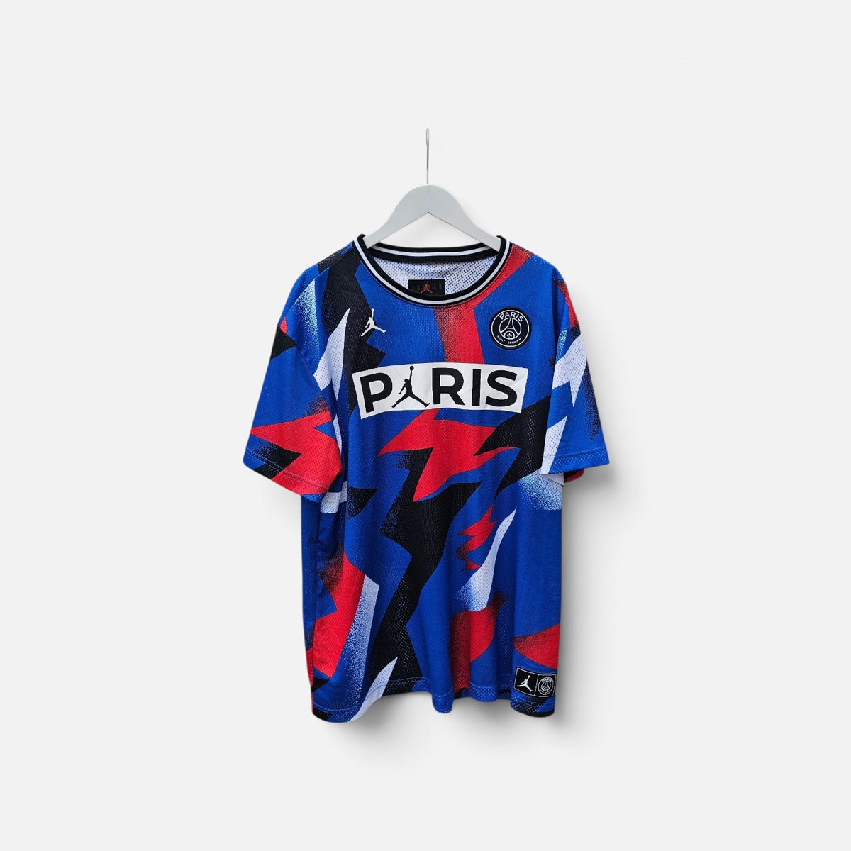 Jordan x PSG hyper cobalt mesh jersey