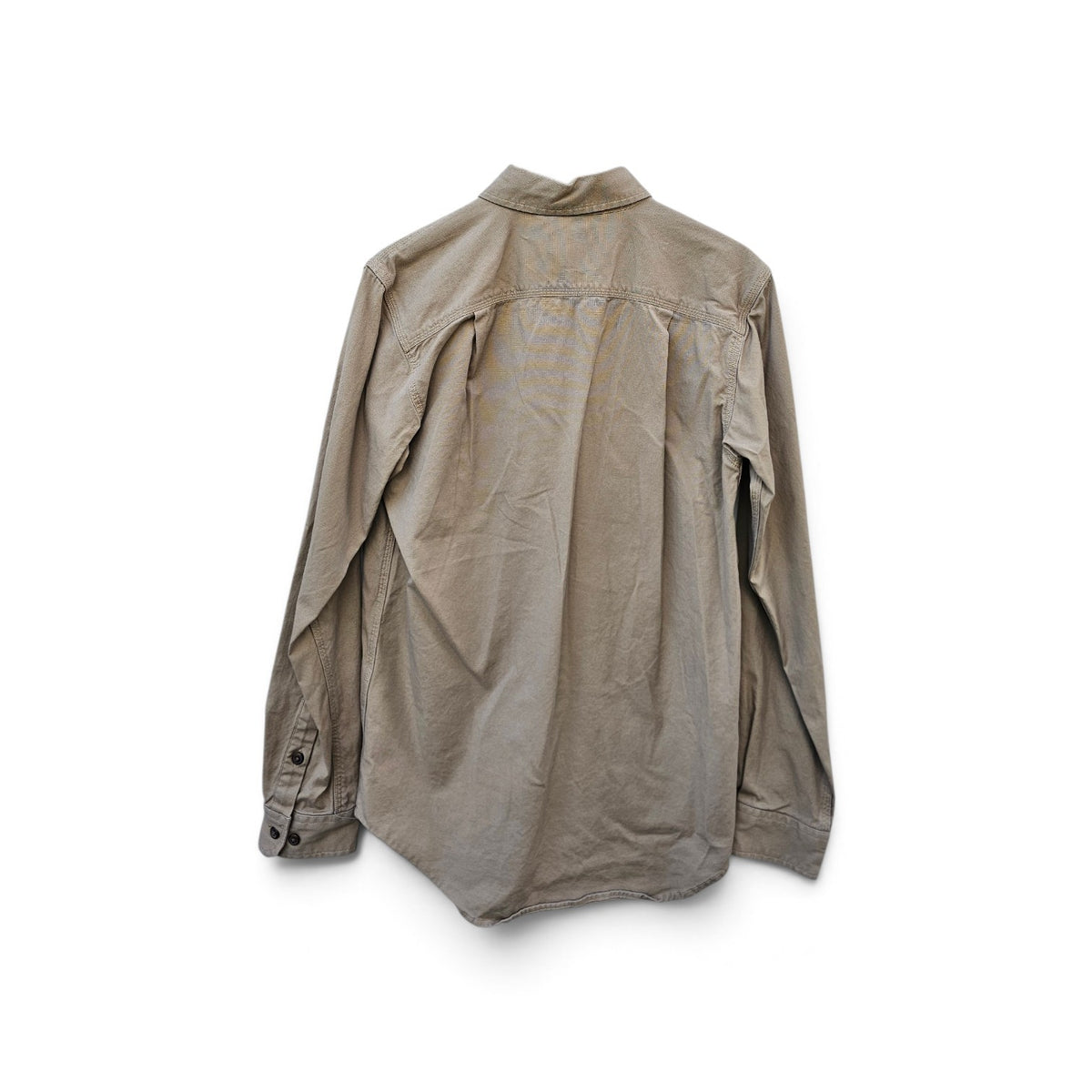 Carhartt Rugged flex relaxed fit khaki brown buttons down longsleeve