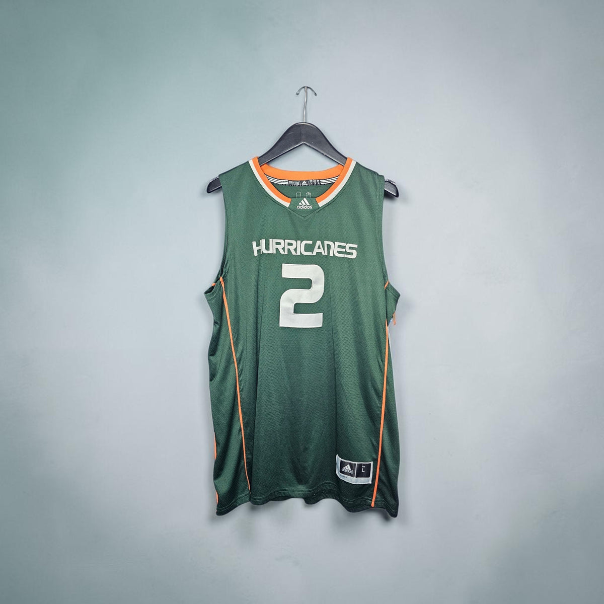 Adidas NCAA Miami Hurricane #2 basketball jersey