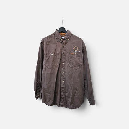 Carhartt button up brown longsleeve