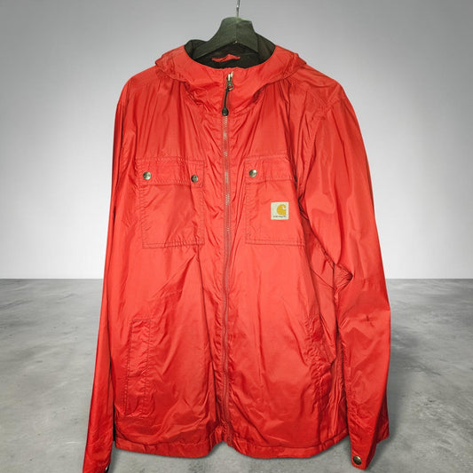 Carhartt red Rockford nylon zipup jacket