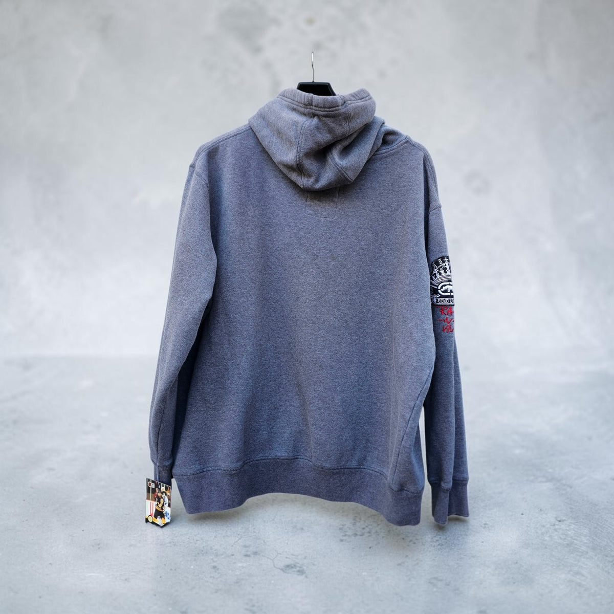 Y2K Ecko Unlmtd Rawthentic Rhinestone grey pullover hoodie