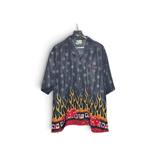 Vintage XNT Las vegas casino camp shirt  button up graphic shortsleeve