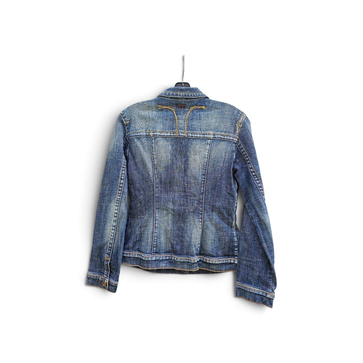 Y2k Womens  Miss Sixty dark wash dual button flap fitted denim jacket