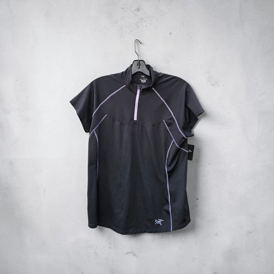 Womens Arcteryx half zip light purple athletic top