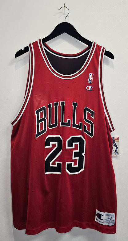 Vintage 90s Champion Reversible NBA Chicago Bulls Michael Jordan #23 Basketball Jersey