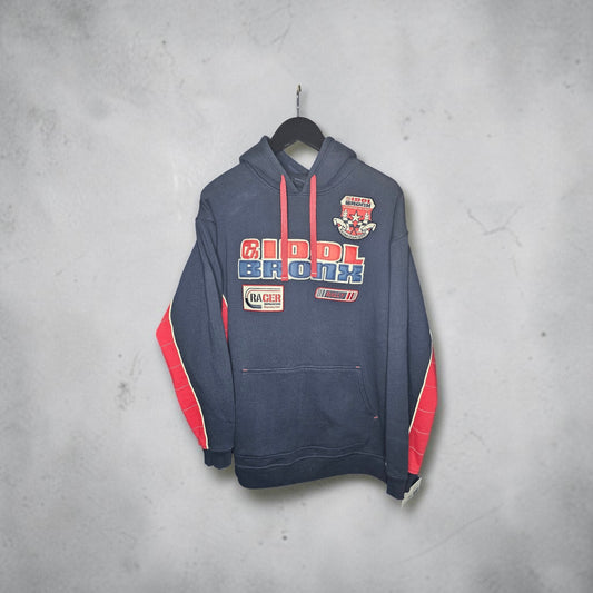 Idol bronx rally series dark navy red pullover hoodie