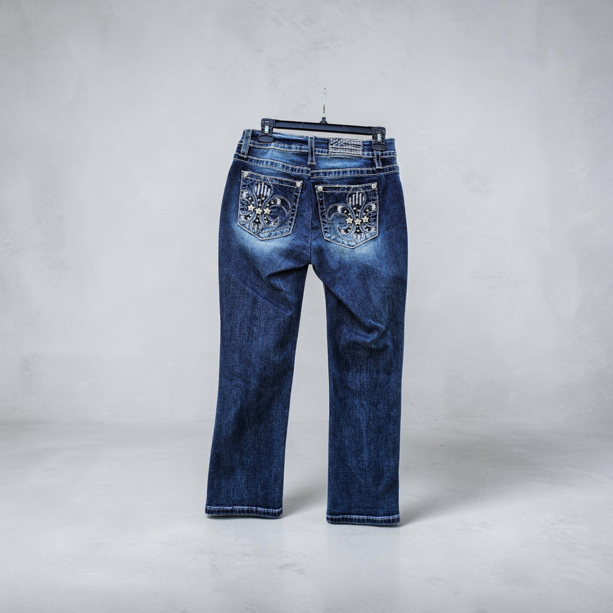 Womens Y2k Miss me mid rise stretched denim cropped pants