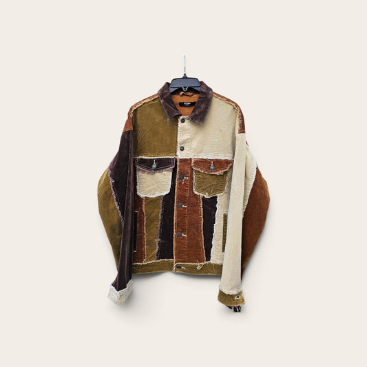 Jaded London Multicolor patchwork lightweight denim jacket