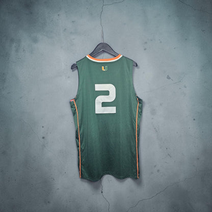 Adidas NCAA Miami Hurricane #2 basketball jersey