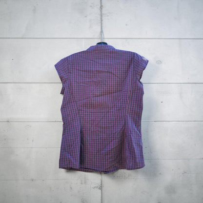 Arcteryx womens stripes buttons down vneck flutter blouse