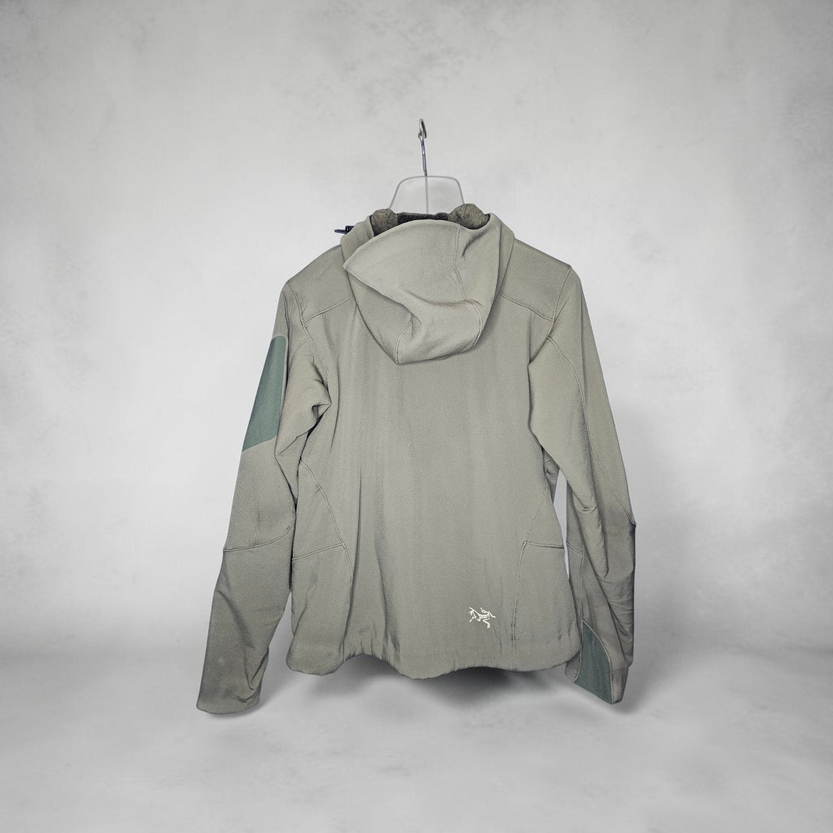 Womens Arcteryx Hyllus hoody olive green softshell jacket