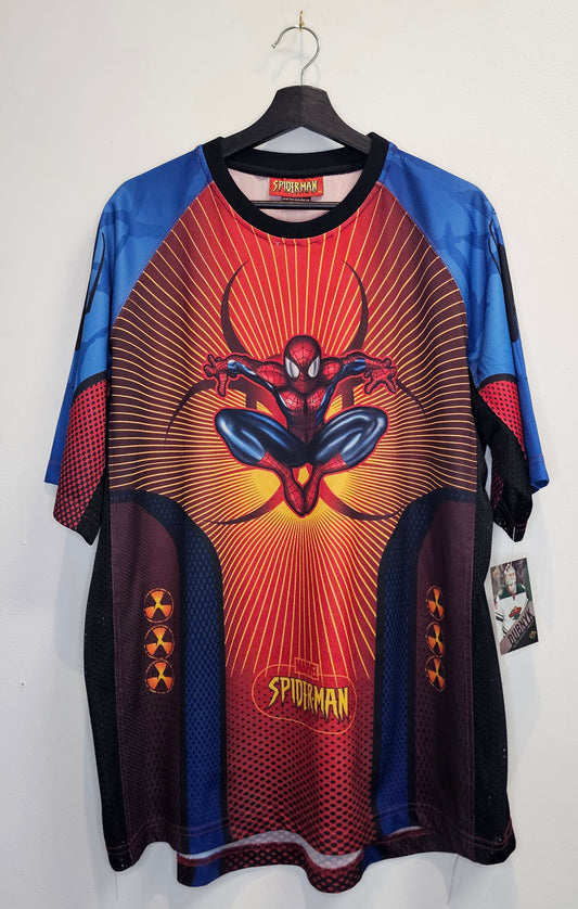 Vintage 03' Marvel comics Spiderman AOP Jersey tshirt