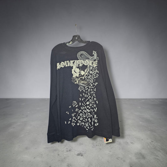 Y2K Southpole Xclusive skull black graphic longsleeve