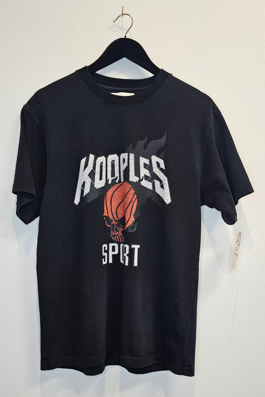 Kooples Sport Basketball Skull Black Graphic Tshirt