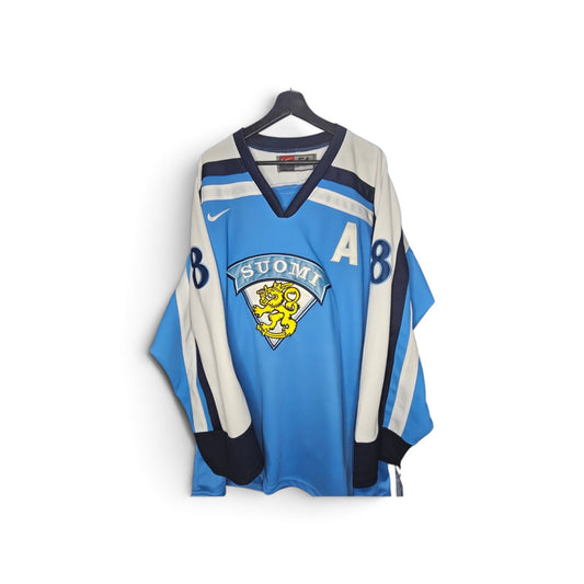 Vintage 02' Nike Team Finland Teemu Selanne Olympic Hockey jersey