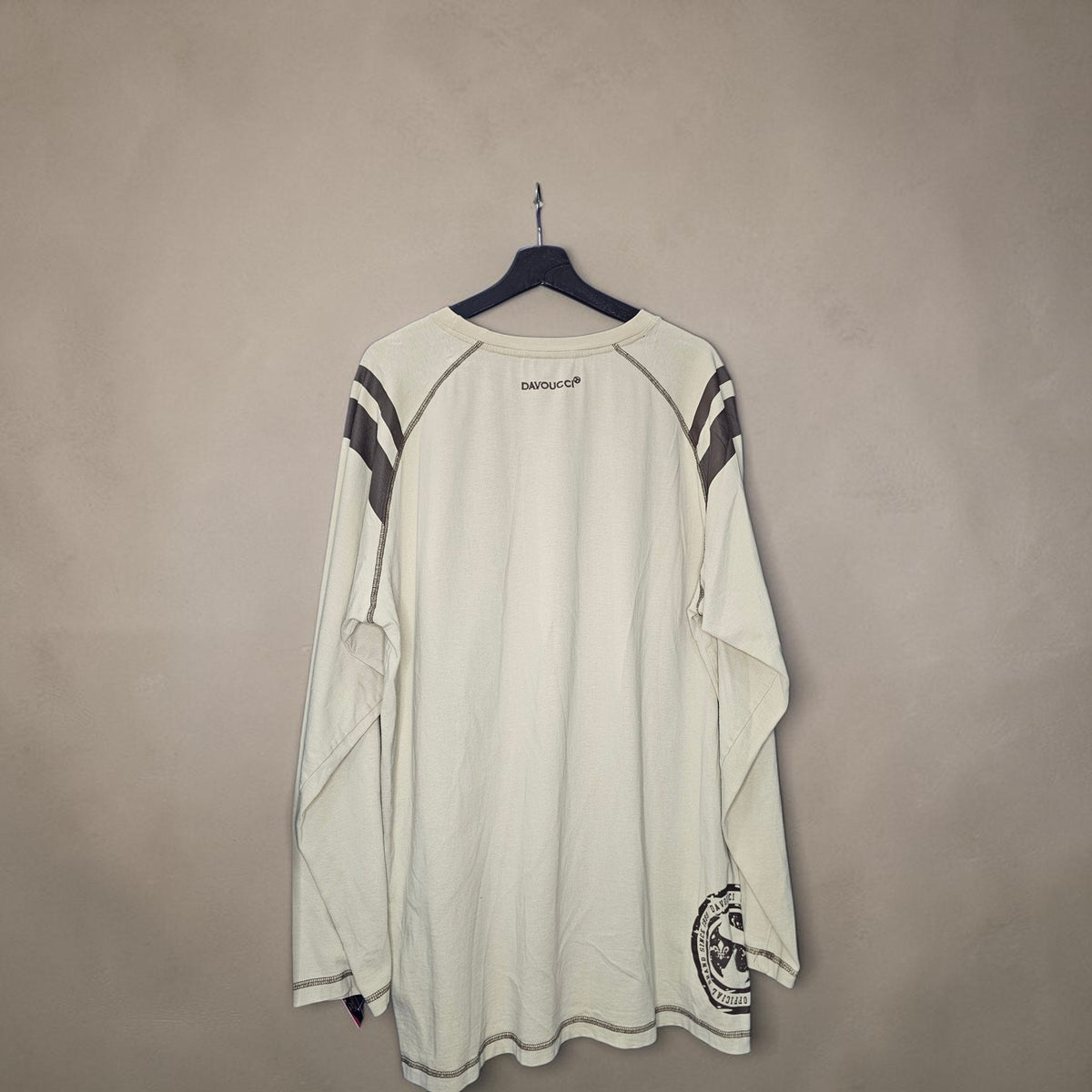 Y2K Davoucci two-tone cream brown longsleeve