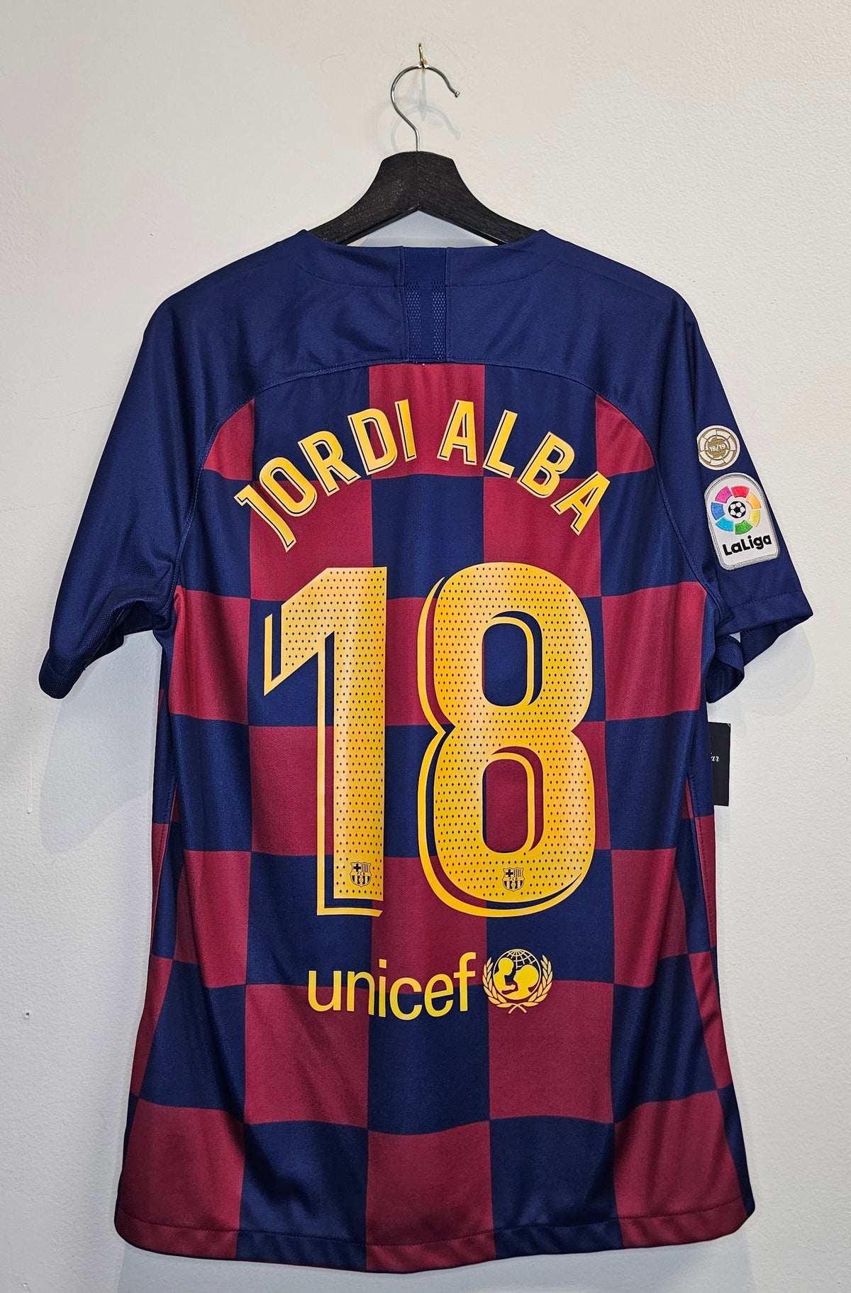 Nike Drifit FC Barcelona Jordi Alba 19-20' home soccer jersey kit