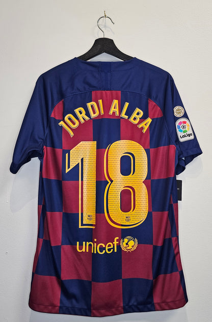 Nike Drifit FC Barcelona Jordi Alba 19-20' home soccer jersey kit
