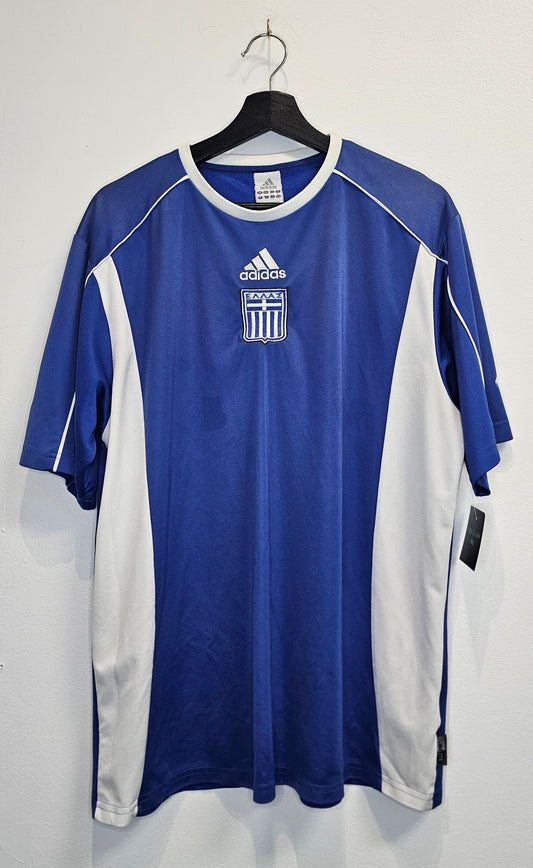 Vintage Adidas 04' Greece home soccer jersey