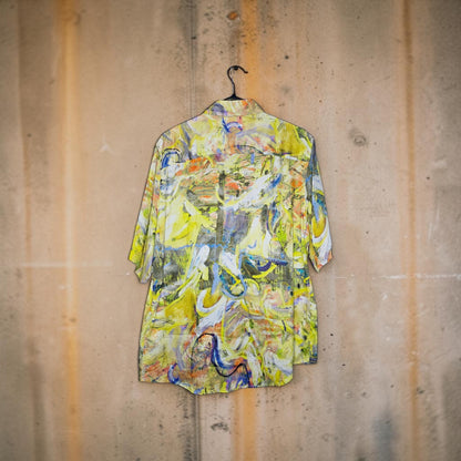 Diesel S-umbe multicolor viscose button up shirt