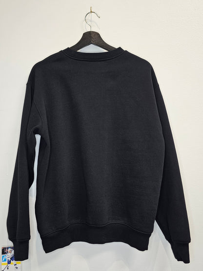 Dime Stretch Pyramid graphic black crewneck