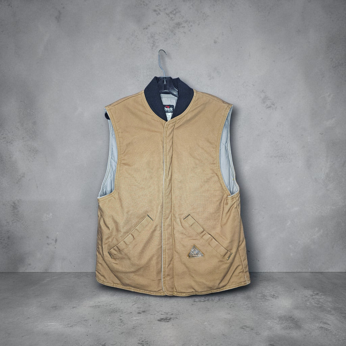 Bulwark FR snapbutton brown black work vest