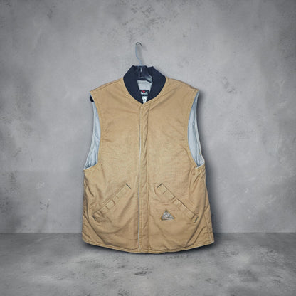Bulwark FR snapbutton brown black work vest
