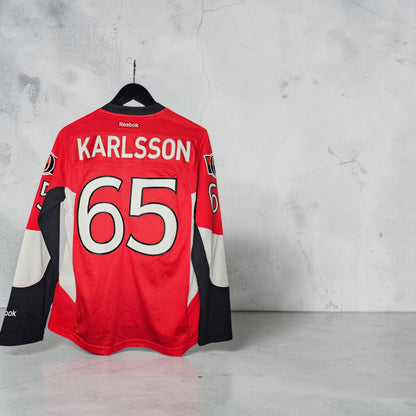 Womens Reebok NHL Ottawa Senators 15' Erik karlsson hockey jersey