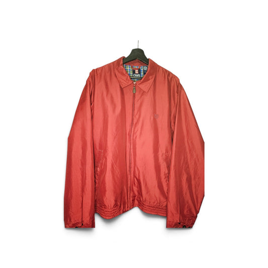 Chaps red classic plaid lined zipup jacket