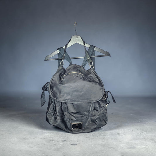 Y2K Juicy Couture black nylon backpack