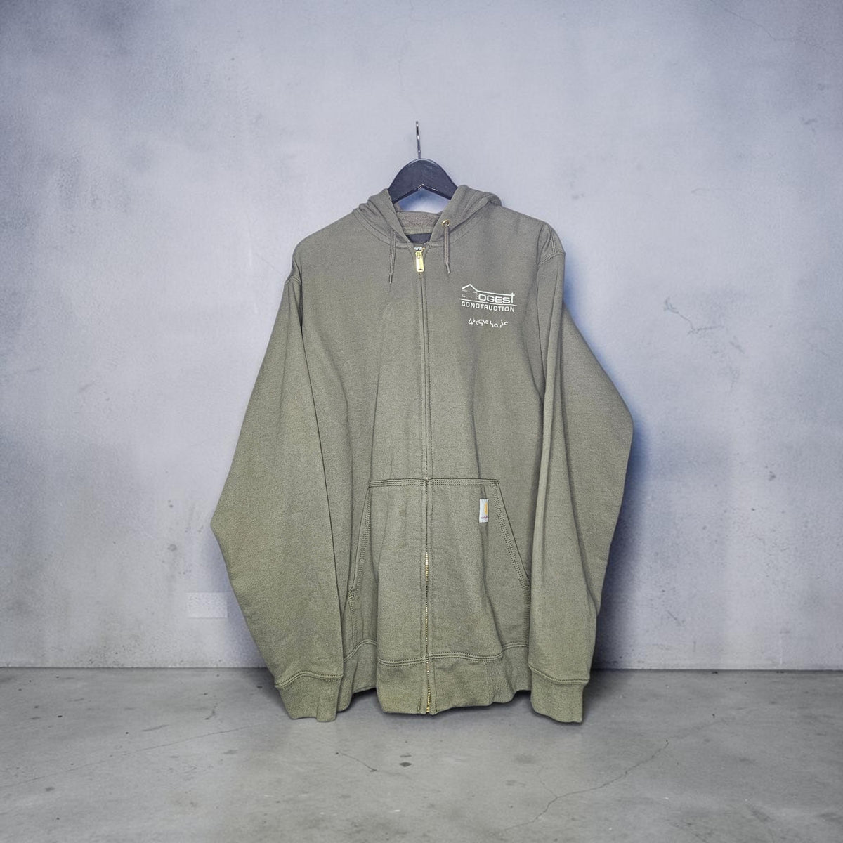 Carhartt loose fit olive pullover hoodie
