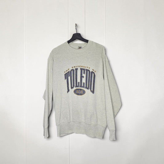 Vintage Toledo University Grey graphic crewneck