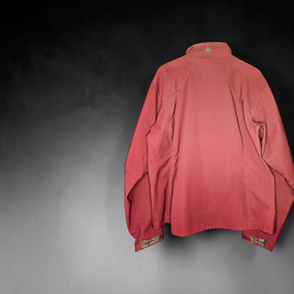 Nike ACG womens maroon softshell high mock neck jacket
