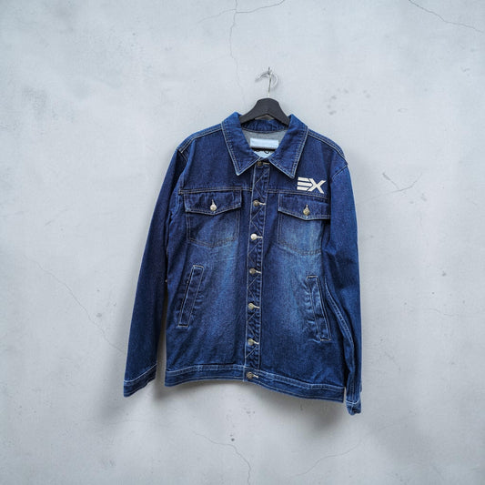 Exco jeans nyc Bulldogs blue denim trucker jacket