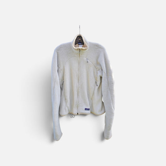 Womens Patagonia Regulator R2 cream fullzip fleece jacket