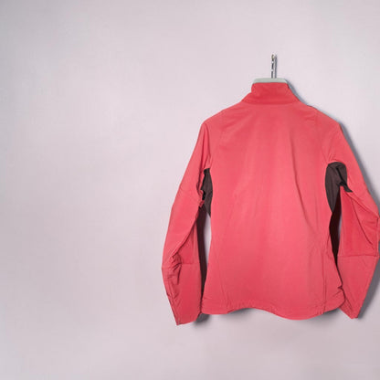 Womens Patagonia red maroon softshell zipup jacket