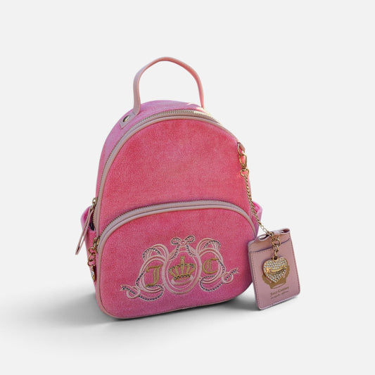 Juicy couture modern pink velour  Juicy lovers club backpack