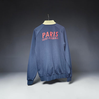 Y2K Nike PSG white navy track jacket
