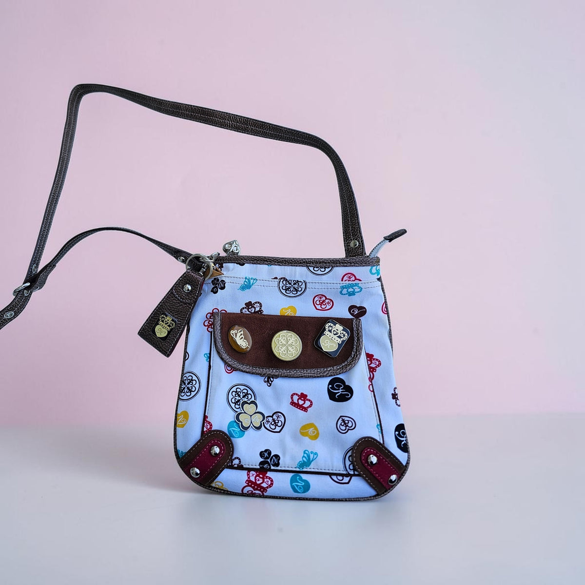 Kathy Van Zeeland Monogram multicolor crossbody bag